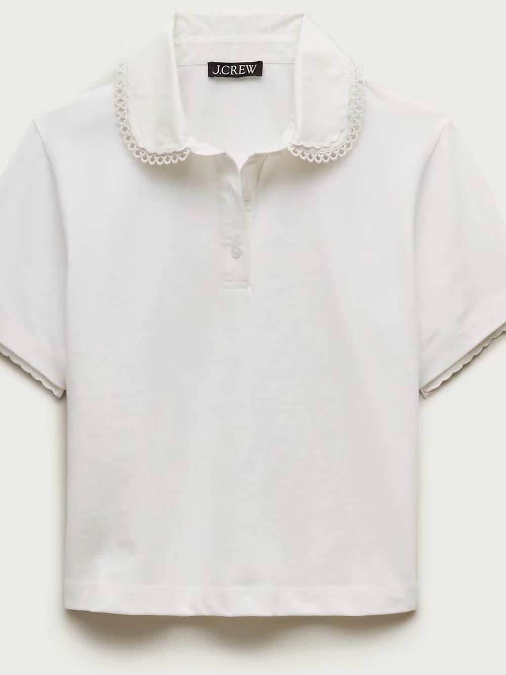 J. Crew Eyelet-collar polo shirt in mariner cotton , size S